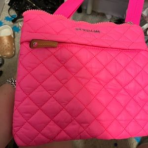 MZ Wallace neon pink small crossbody